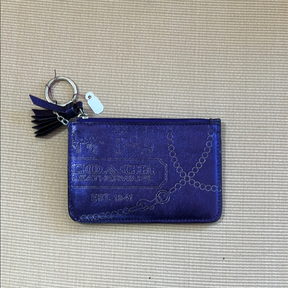 Coach Violet Leather Pouch